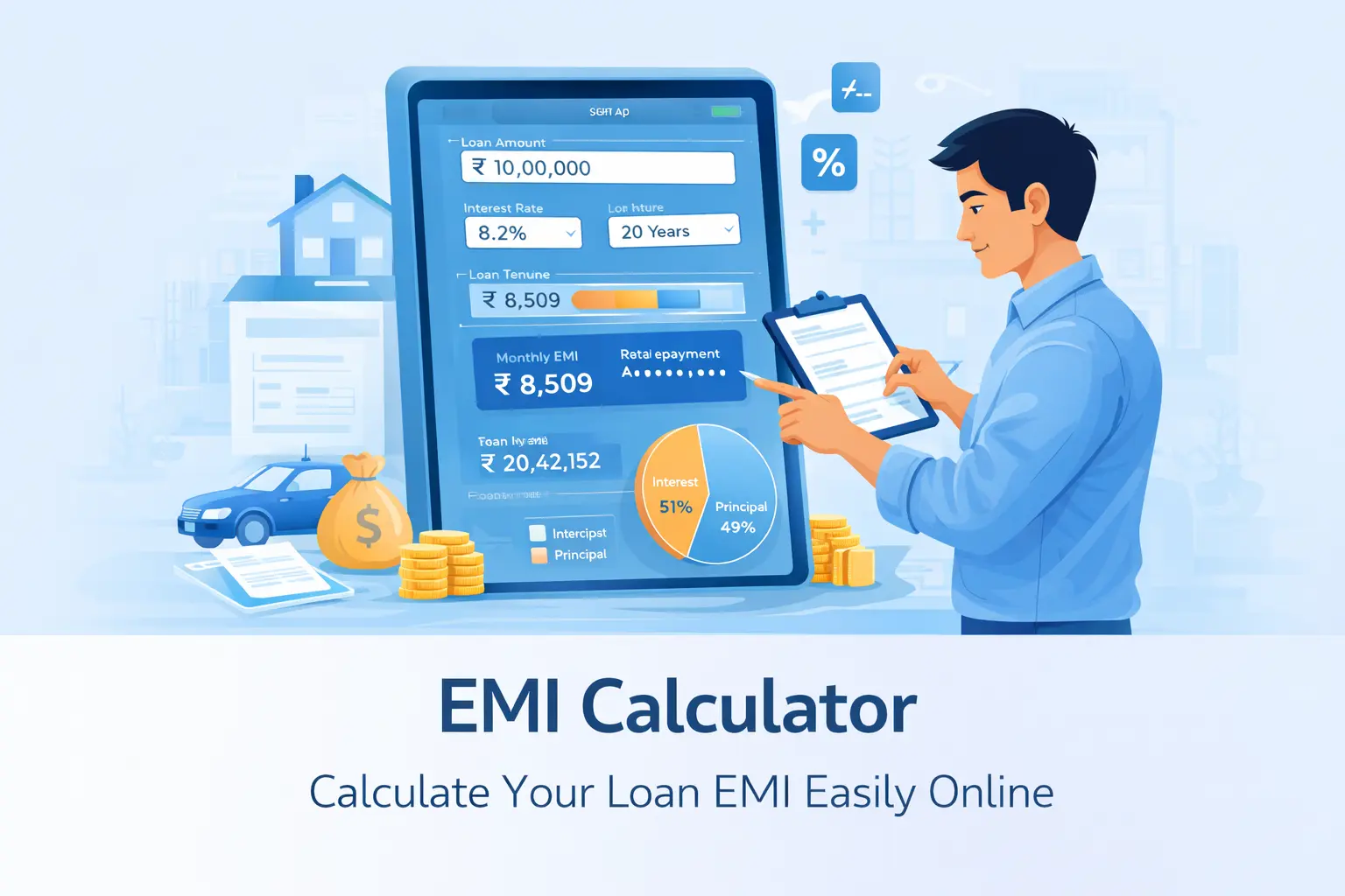 EMI Calculator – Calculate Your Loan EMI Easily Online (2026 Guide)