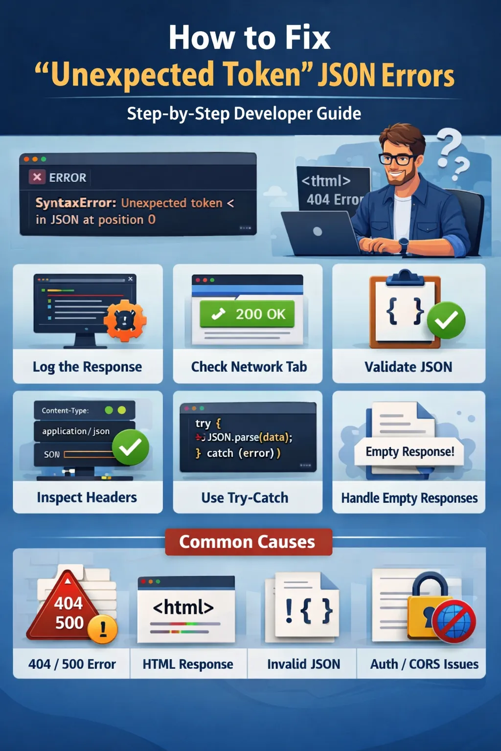 How to Fix “Unexpected Token” JSON Errors (Step-by-Step Guide)