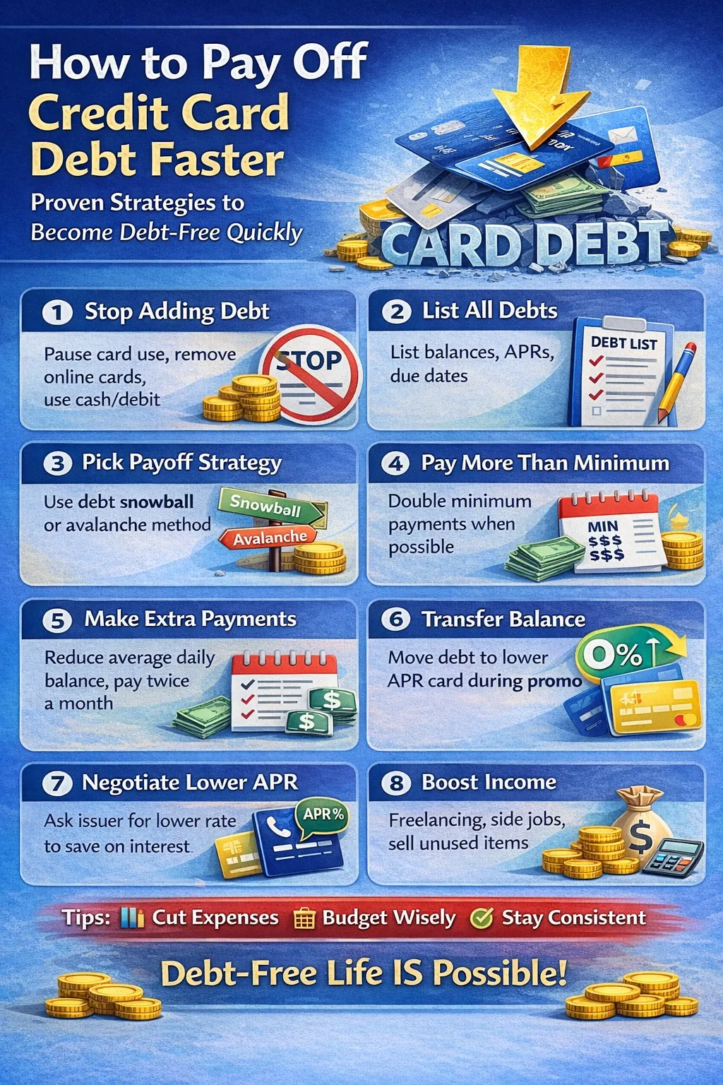 How to Pay Off Credit Card Debt Faster