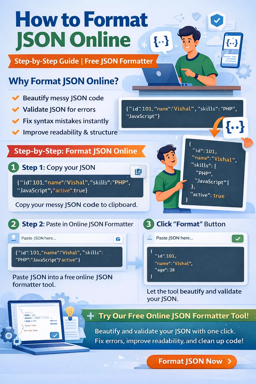 How to Format JSON Online (Step-by-Step Guide)
