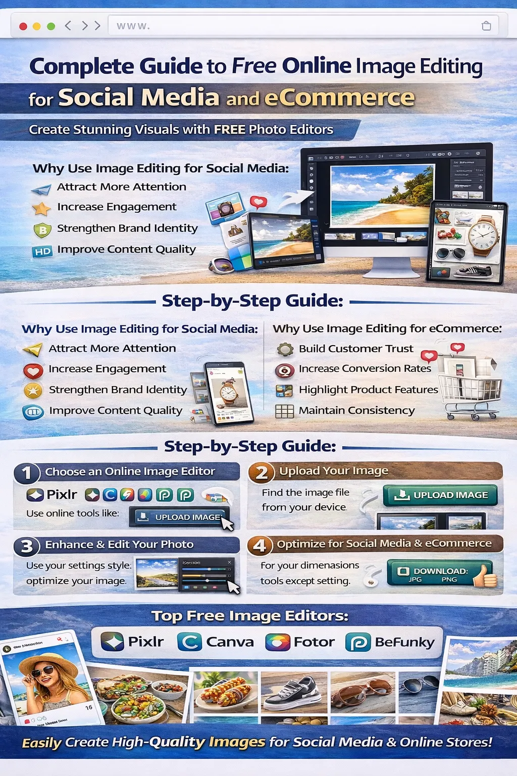 Complete Guide to Free Online Image Editing for Social Media and eCommerce