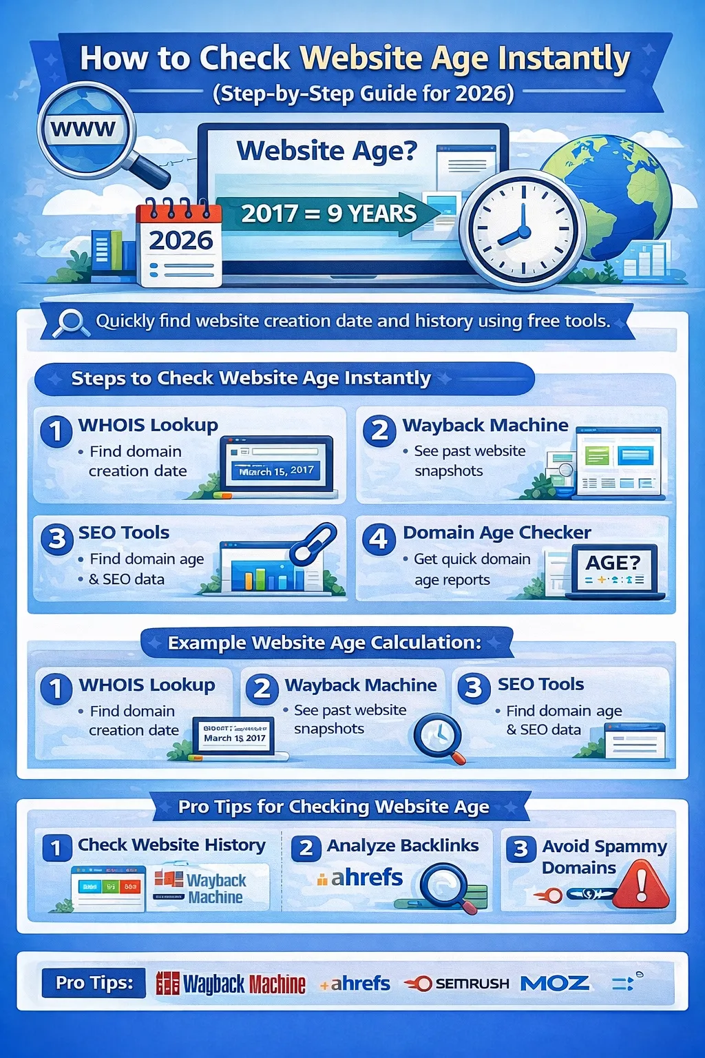 How to Check Website Age Instantly (Step-by-Step Guide)