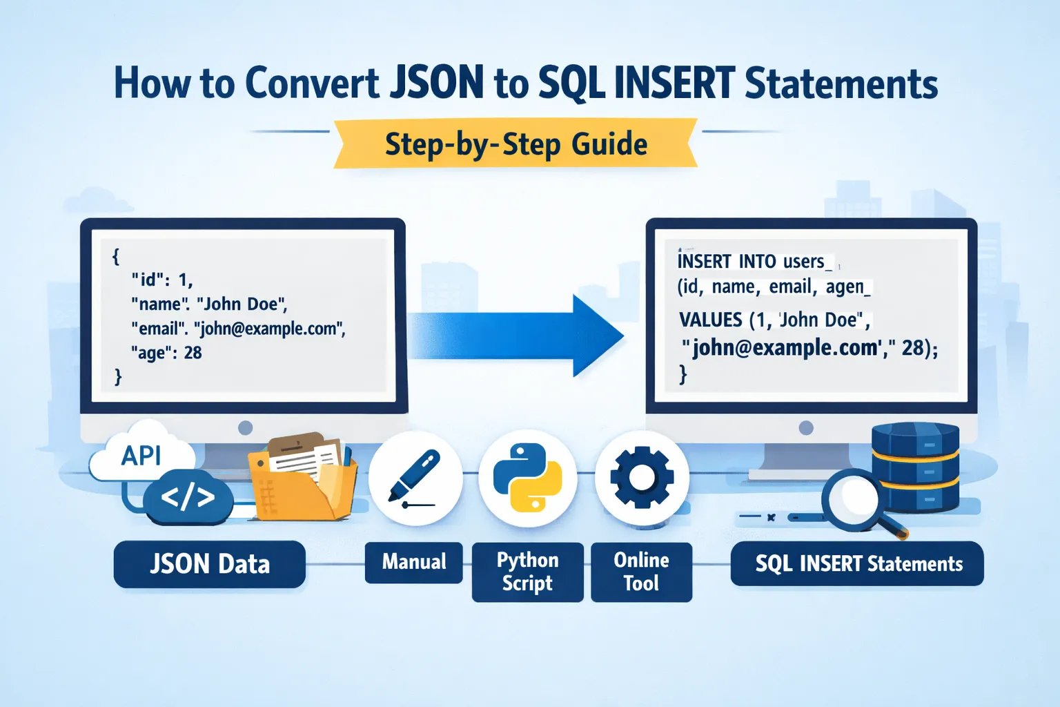 How to Convert JSON to SQL INSERT Statements (Step-by-Step Guide)