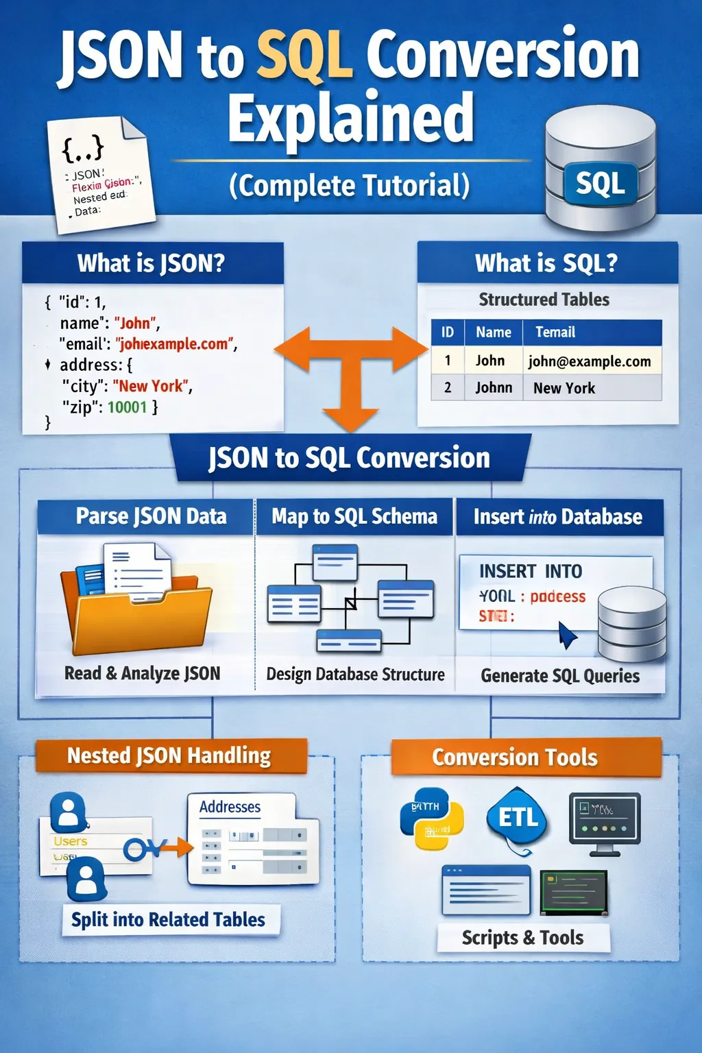 JSON to SQL Conversion Explained for Beginners (Complete Tutorial)