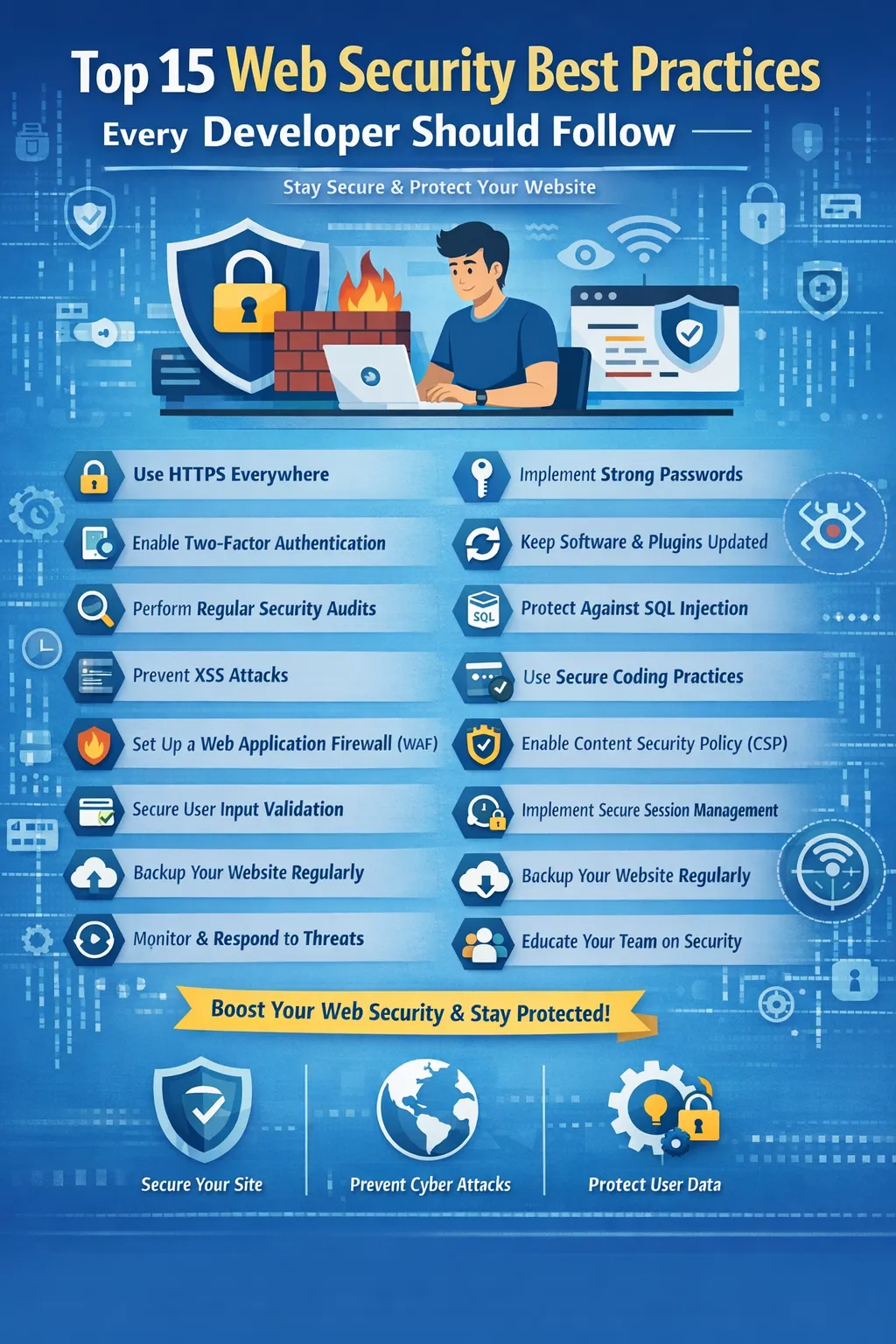 Top 15 Web Security Best Practices Every Developer Should Follow
