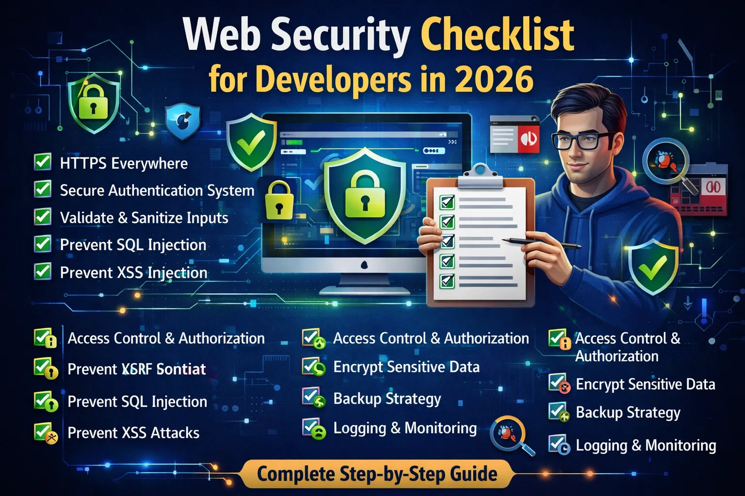 Web Security Checklist for Developers in 2026