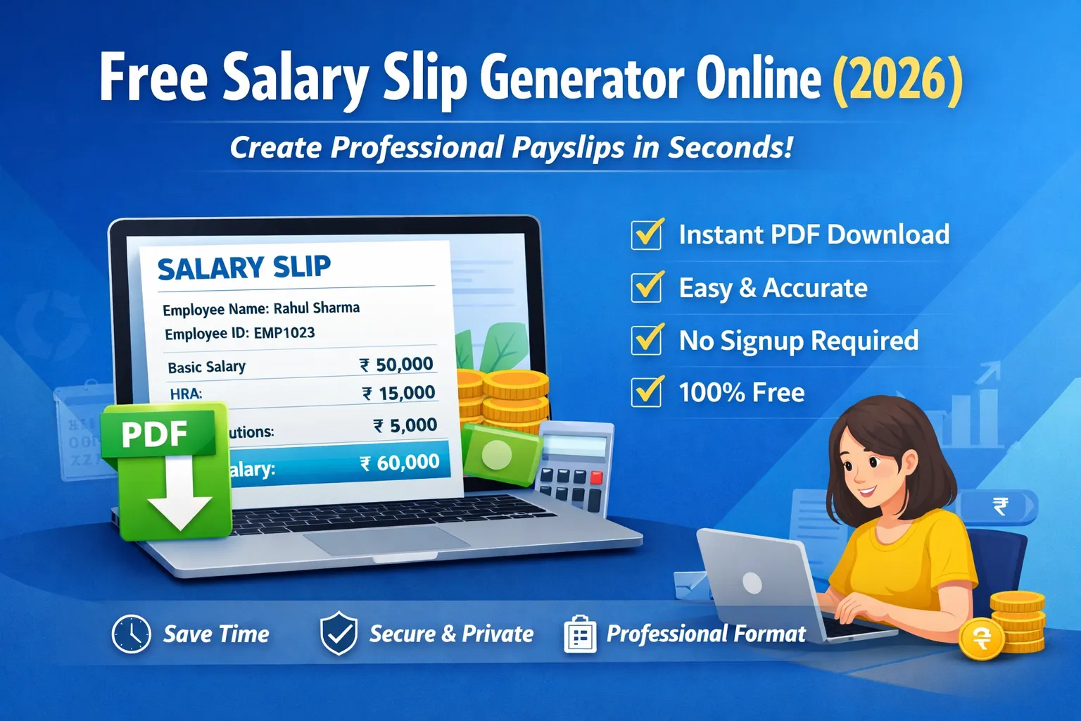 Free Salary Slip Generator Online (2026) – Create Professional Payslips Instantly