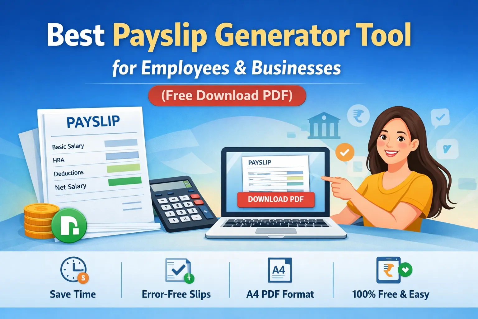 Best Payslip Generator Tool for Employees & Businesses (Free Download PDF)