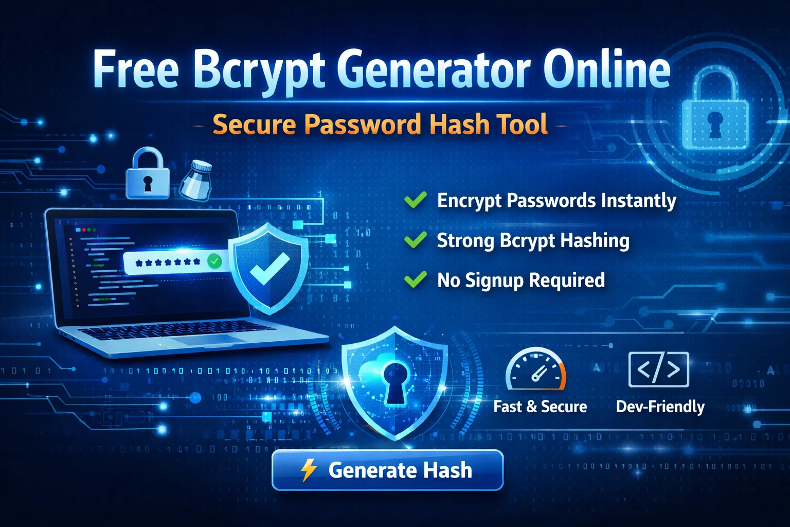Free Bcrypt Generator Online – Secure Password Hash Tool
