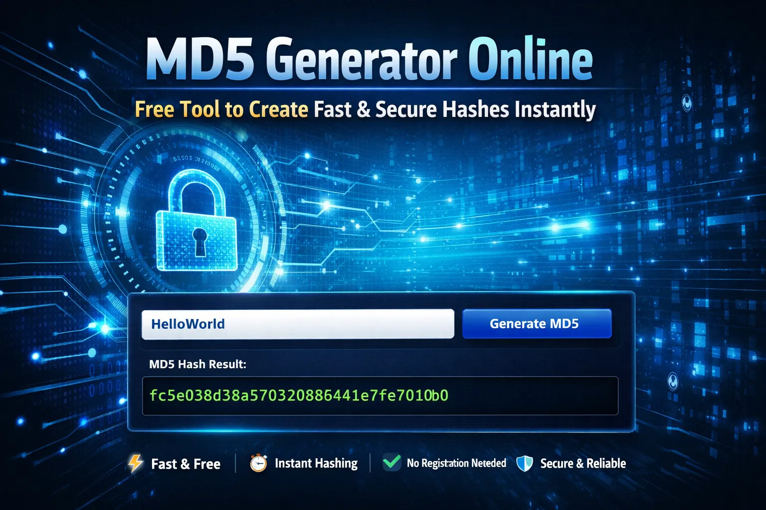 MD5 Generator Online – Free Tool to Create Fast & Secure Hashes Instantly