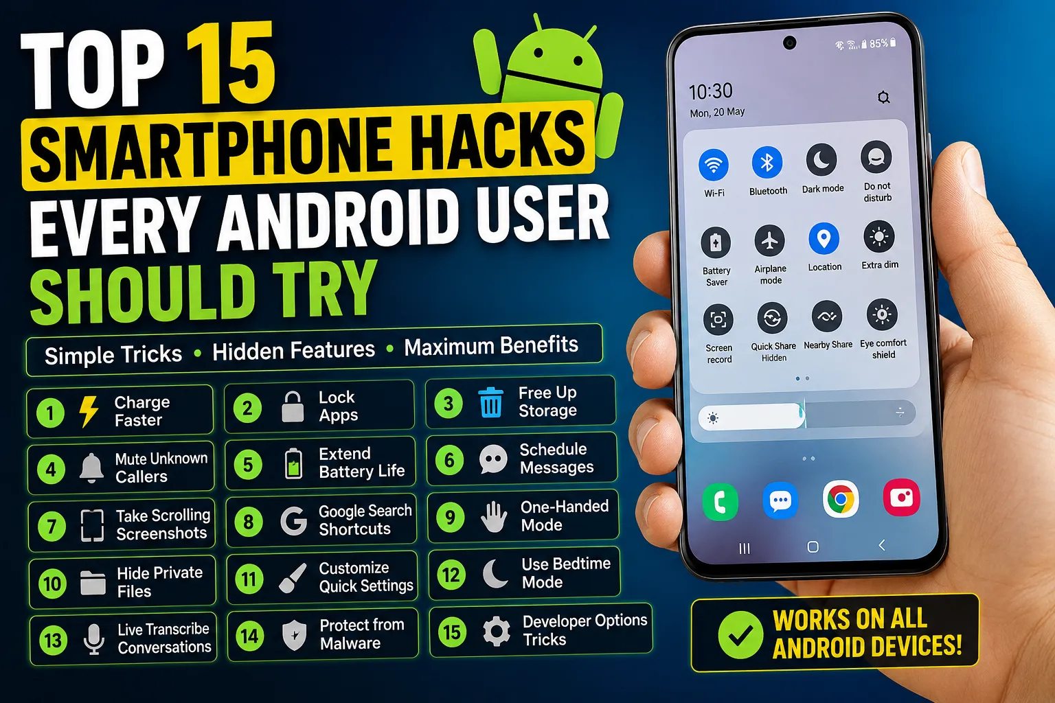 Top 15 Smartphone Hacks Every Android User Should Try