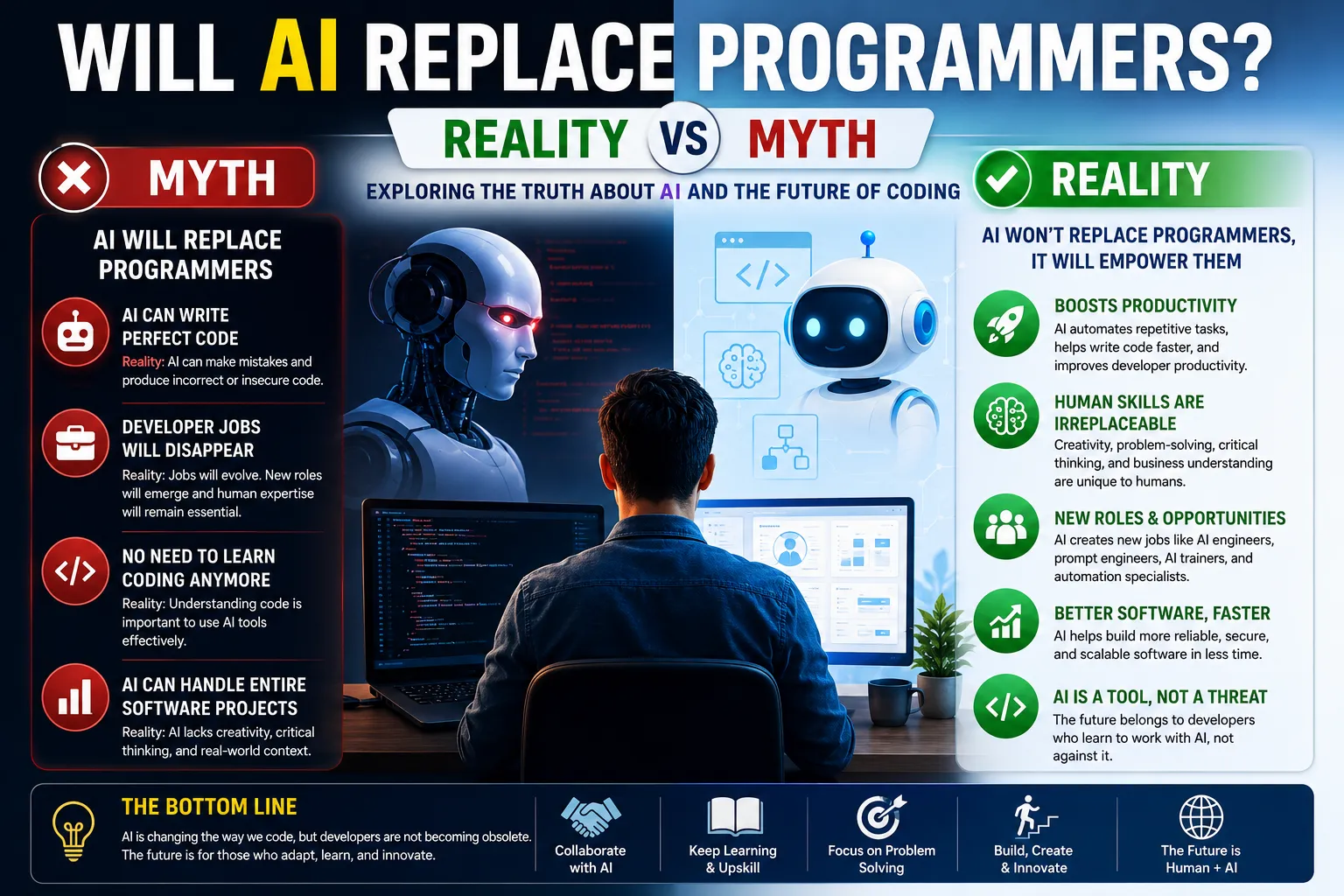 Will AI Replace Programmers? Reality vs Myth