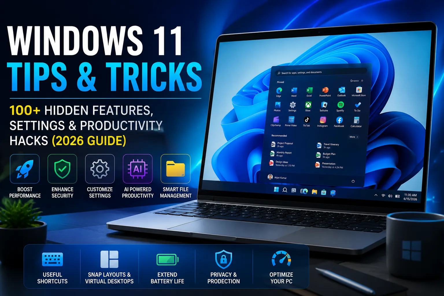 Windows 11 Tips and Tricks: 100+ Hidden Features, Settings & Productivity Hacks (2026 Guide)