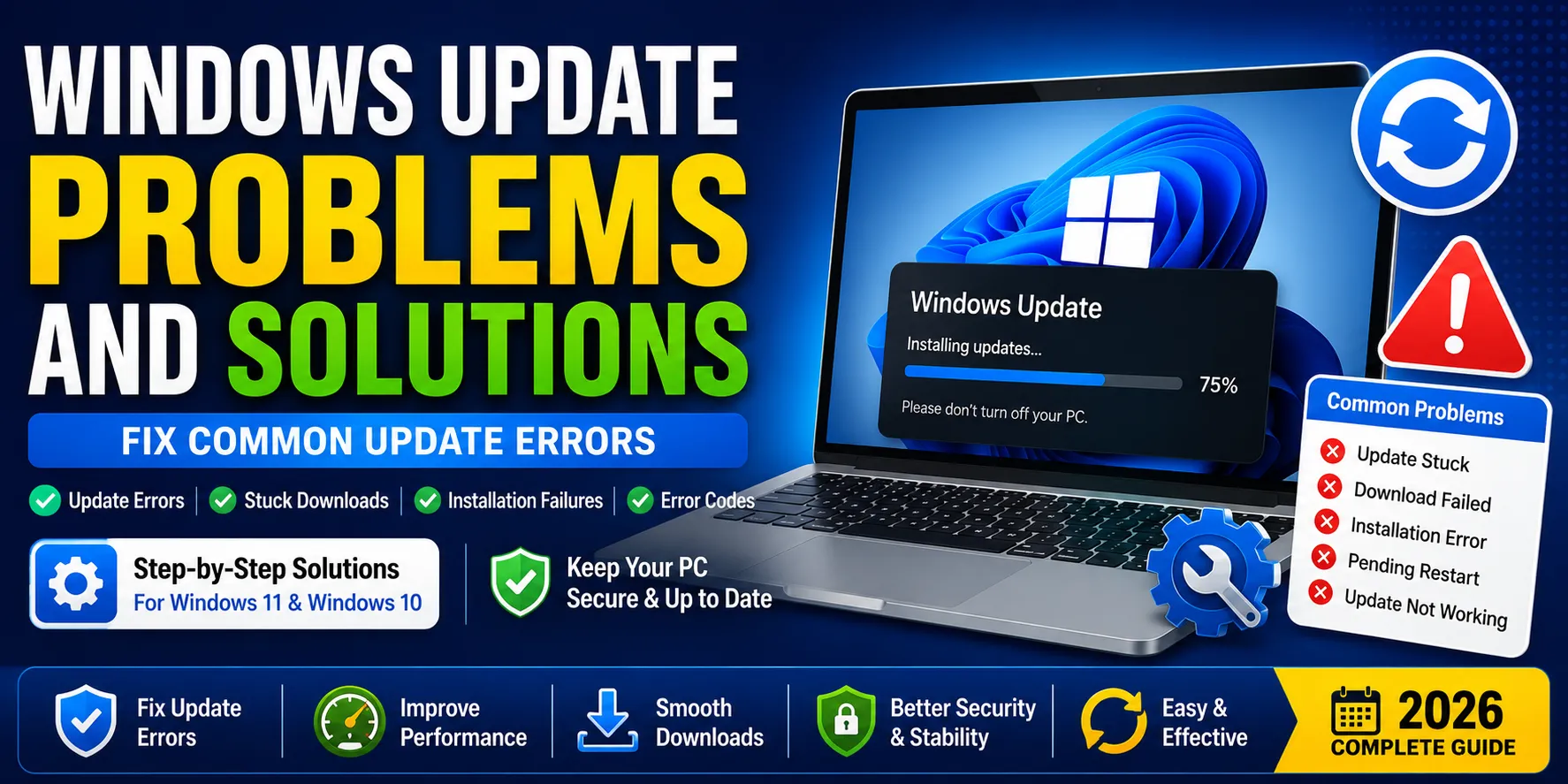 Windows Update Problems and Solutions: Fix Common Update Errors